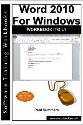Cover of Word 2010 for Windows Workbook Itq L1