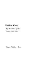 Cover of Weldon Kees