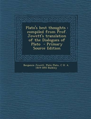Book cover for Plato's Best Thoughts