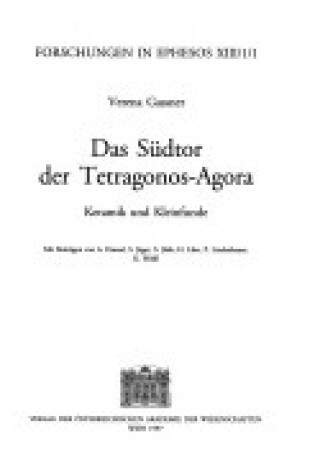 Cover of Das Sudtor Der Tetragonos-Agora