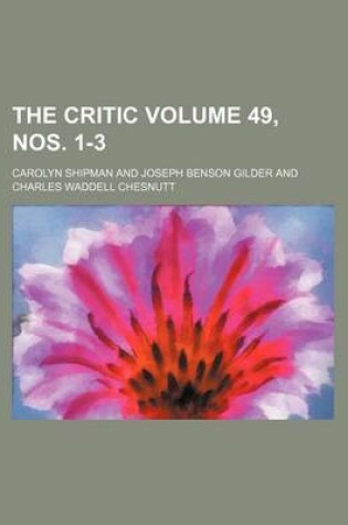 Cover of The Critic Volume 49, Nos. 1-3