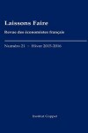 Book cover for Laissons Faire - n.21 - hiver 2015-2016