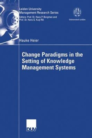 Cover of Change Paradigms in the Setting of Knowledge Management Systems