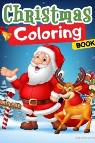 Cover of Christmas Coloring Book for Kids Ages 4-8