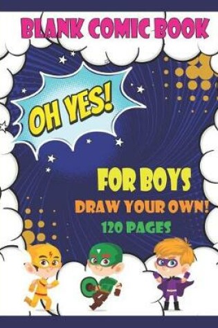 Cover of Blank Comic Book For Boys