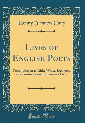 Book cover for Lives of English Poets