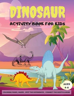 Book cover for Dinosaur Activity Book for Kids