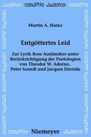 Cover of Entgoettertes Leid