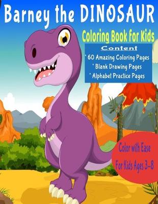 Book cover for Barney the Dinosaur Coloring Book for Kids