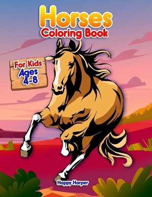 Book cover for Horses Coloring Book