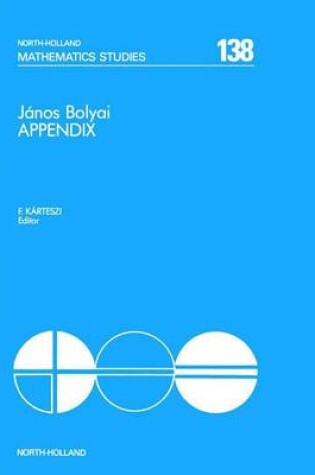 Cover of Janos Bolyai Appendix