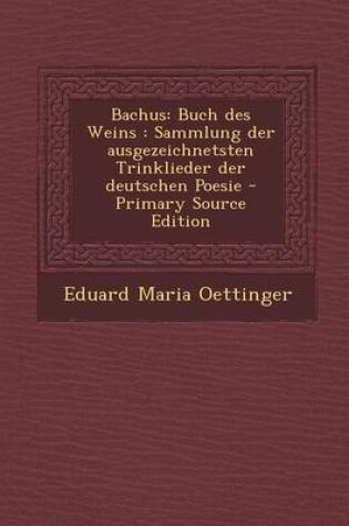 Cover of Bachus