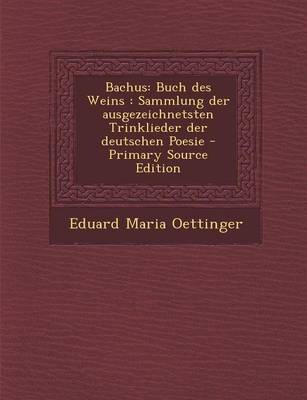 Book cover for Bachus