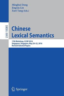 Cover of Chinese Lexical Semantics