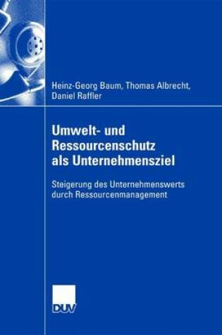 Cover of Umwelt- Und Ressourcenschutz ALS Unternehmensziel