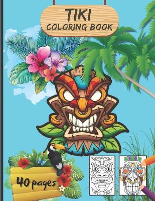 Book cover for Tiki Coloring book