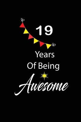 Book cover for 19 years of being awesome