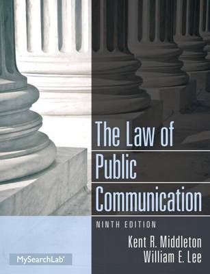 Book cover for The Law of Public Communication with Student Access Code