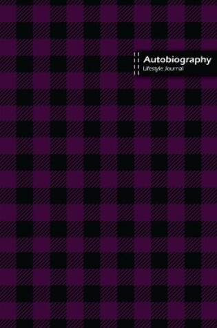 Cover of Autobiography Lifestyle Journal, Blank Write-in Notebook, Dotted Lines, Wide Ruled, Size (A5) 6 x 9 In (Purple)