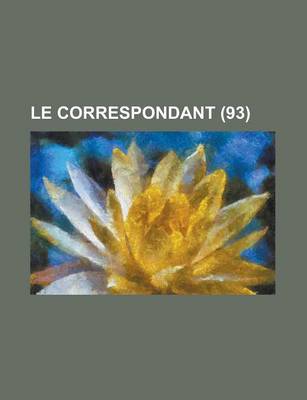 Book cover for Le Correspondant (93)