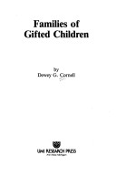 Book cover for Families of Gifted Children