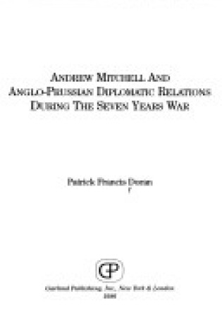 Cover of Andrew Mitchell & Anglo-Prussi