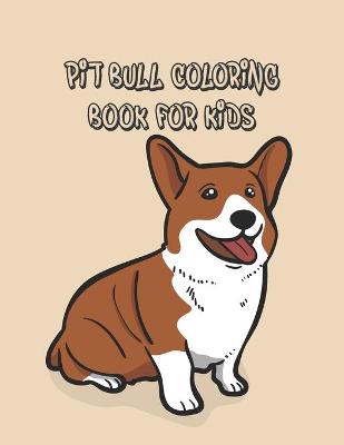 Book cover for Pit Bull Coloring Book for Adults