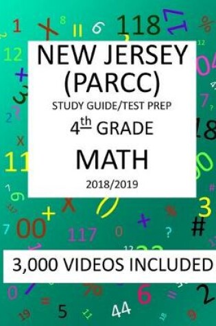 Cover of 4th Grade NEW JERSEY PARCC, 2019 MATH, Test Prep