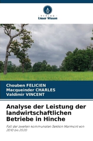 Cover of Analyse der Leistung der landwirtschaftlichen Betriebe in Hinche