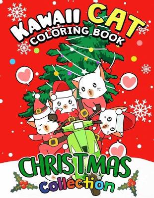 Book cover for Kawaii Cat Coloring Book