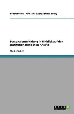 Book cover for Personalentwicklung in Hinblick auf den institutionalistischen Ansatz