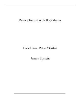 Book cover for Device for use with floor drains