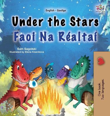 Book cover for Under the Stars (English Irish Bilingual Kids Book)