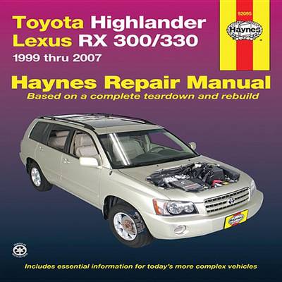 Book cover for Toyota Highlander & Lexus RX-330 Automotive Repair Manual