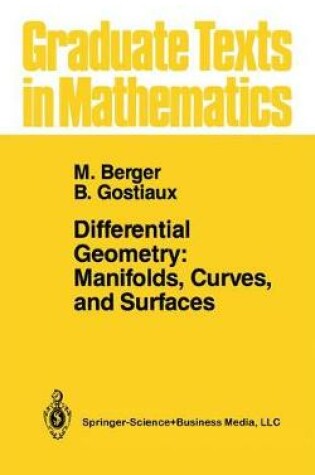 Cover of Differential Geometry: Manifolds, Curves, and Surfaces