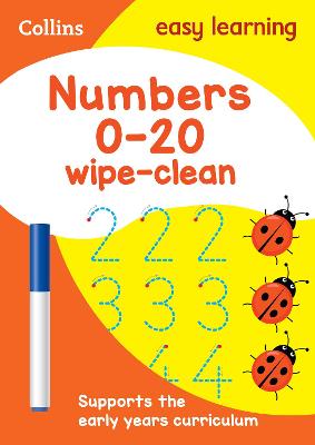 Cover of Numbers 0-20 Age 3-5 Wipe Clean Activity Book
