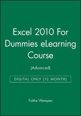Book cover for Excel 2010 for Dummies Elearning Course (Advanced) - Digital Only (12 Month)