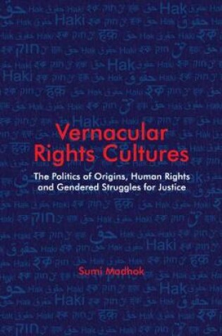 Cover of Vernacular Rights Cultures