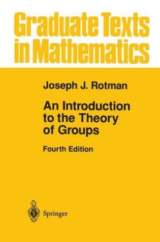 Cover of An Introduction to the Theory of Groups