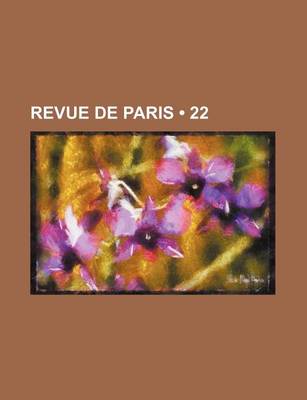 Book cover for Revue de Paris (22)