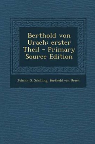 Cover of Berthold Von Urach