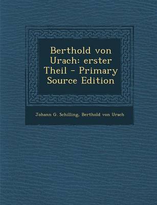 Book cover for Berthold Von Urach