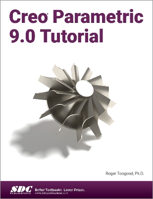 Book cover for Creo Parametric 9.0 Tutorial