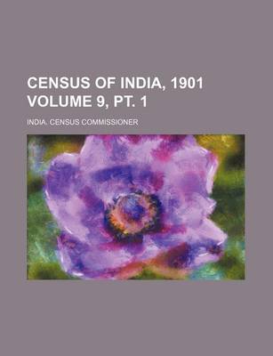 Book cover for Census of India, 1901 Volume 9, PT. 1