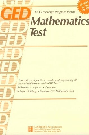 Cover of Cambridge Program for the Mathematics Test