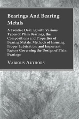 Cover of Bearings and Bearing Metals