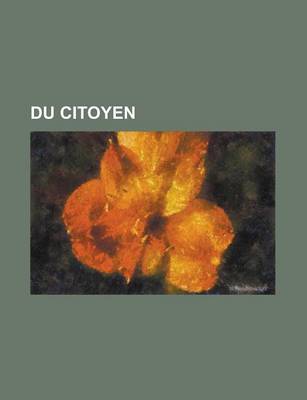 Book cover for Du Citoyen