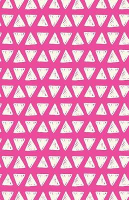 Book cover for Bullet Journal Sketchy White Triangles on Pink