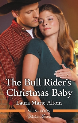 Book cover for The Bull Rider's Christmas Baby