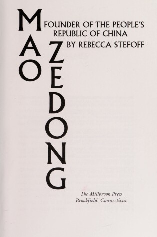 Cover of Mao Zedong